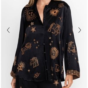 Johnny Was Estrella kimono sleeve oversized shirt XS